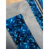 RIDEAUX ALCANTARA GRIS REBORDS DANOIS BLEU