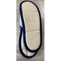 CHAUSSON SIMILI CUIR RENAULT BEIGE/BLEU MARINE TAILLE 45/46
