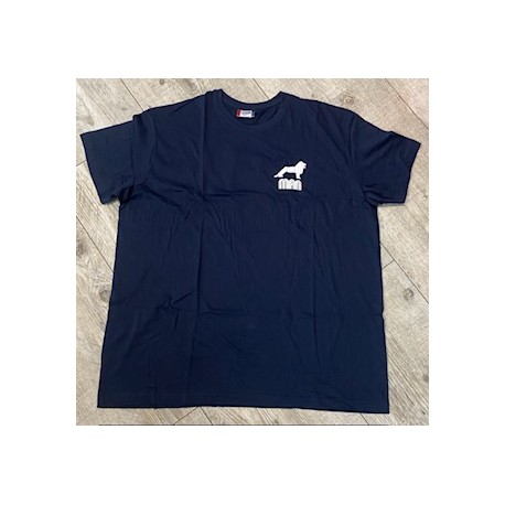 TEE SHIRT BLEU MARINE LOGO MAN BLANC TAILLE XXL