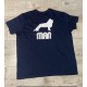 TEE SHIRT BLEU MARINE LOGO MAN BLANC TAILLE XXL