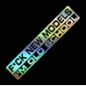STICKERS ARGENTÉ - FUCK NEW MODELS