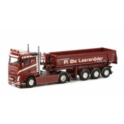 DE LEERSNIJDER VOLVO FH4 SLEEPERCAB 4X2 HALF PIPE TIPPER TRAILER - 3 AXLE