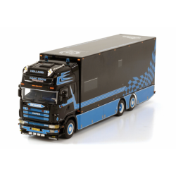 SJAAK KENTIE TRUCKSPECIALS SCANIA R4 TOPLINE 6X2 TAG AXLE RIGED BOX TRUCK