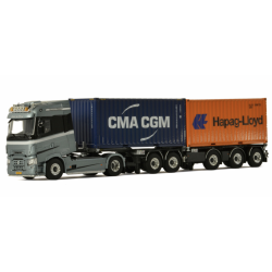 ARIE DE JONG RENAULT TRUCKS T HIGH 4X2 2CONNECT COMBI TRAILER | 2+3 AXLE + 2X 20 FT CONTAINER - 5 AXLE