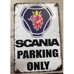 PLAQUE SCANIA PARKING