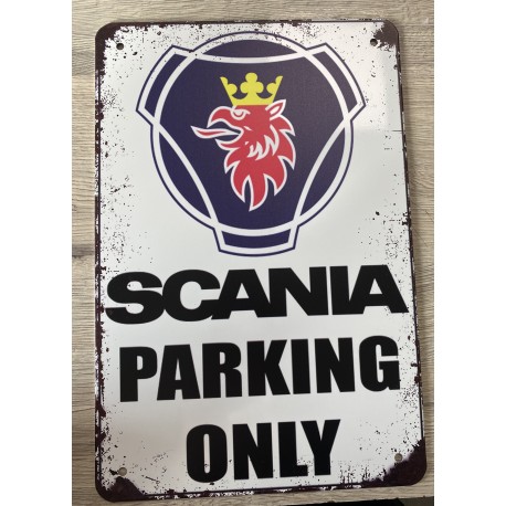 PLAQUE SCANIA PARKING